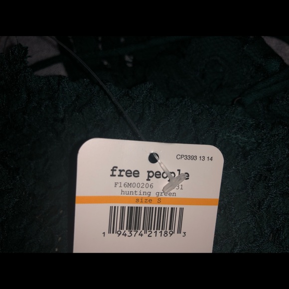 🆕 ⭐️ Free People sexy Adella Bralette Green NWT - Picture 8 of 10